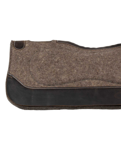 Sottosella in feltro di pura lana con rinforzi in pelle
