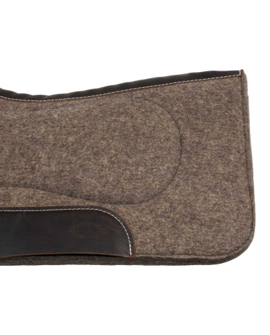 Sottosella in feltro di pura lana con rinforzi in pelle