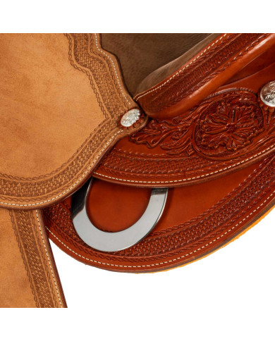 Sella Westwood wade doppia gonna quilted seat flower 6 border 77 cognac reverse natural Sella Westwood wade doppia gonna quilted seat flower 6 border 77 cognac reverse natural