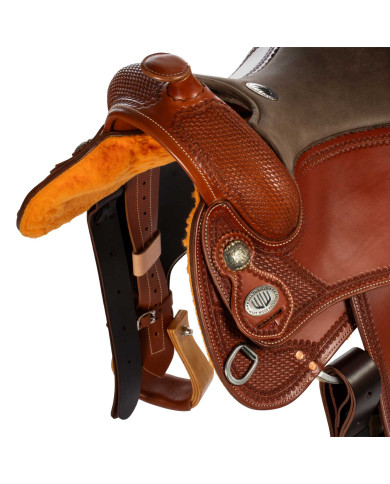 Selle Westwood classic reining big butterfly cognac corner basket Selle Westwood classic reining big butterfly cognac corner basket