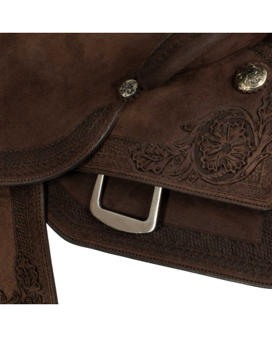 Selle Westwood classic working cow hard seat reverse brown FL6 border 84 Selle Westwood classic working cow hard seat reverse brown FL6 border 84