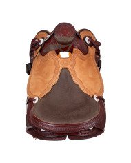 Selle Westwood classic wade, burgundy reverse naturale flower6 border11