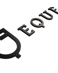 LOGO ESTESO EQUESTRO PRESPAZIATO DA MURO h 20cm