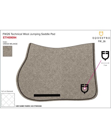 TECNO WOOL JUMPING SADDLE PAD