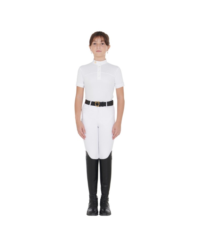GIRL POLO SHIRT SS BUTTONS 1/2 MESH