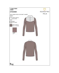 GIRL COMPETITION LS ZIP SHIRT 1/2 MESH
