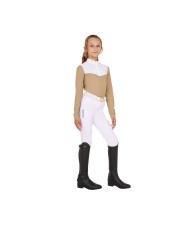GIRL COMPETITION LS ZIP SHIRT 1/2 MESH