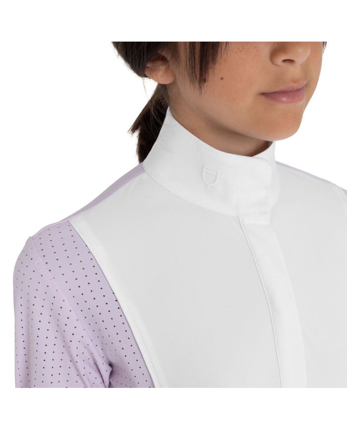 GIRL S HUNTER COMPETITITION POLO SHIRT LS BUTTONS
