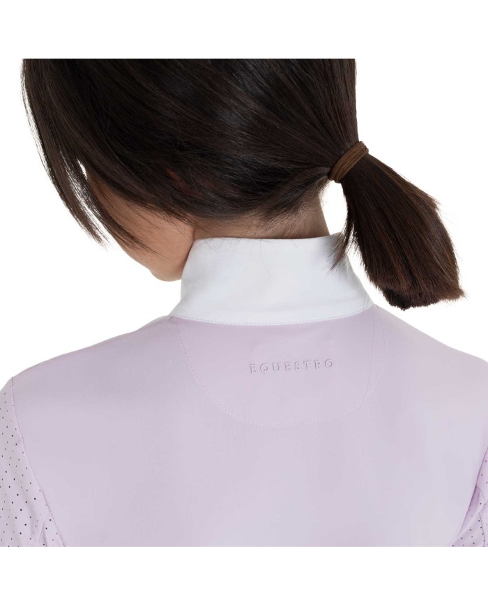 GIRL S HUNTER COMPETITITION POLO SHIRT LS BUTTONS