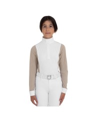 GIRL S HUNTER COMPETITITION POLO SHIRT LS BUTTONS