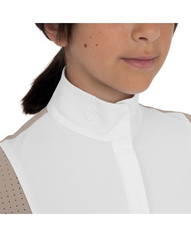 GIRL S HUNTER COMPETITITION POLO SHIRT LS BUTTONS
