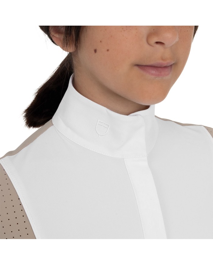 GIRL S HUNTER COMPETITITION POLO SHIRT LS BUTTONS