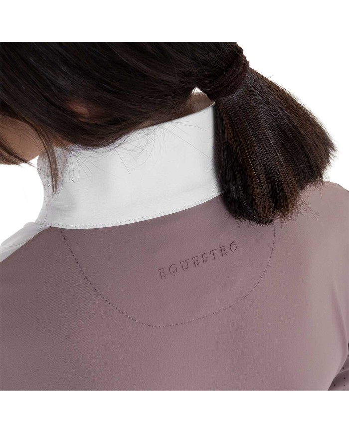 GIRL S HUNTER COMPETITITION POLO SHIRT LS BUTTONS