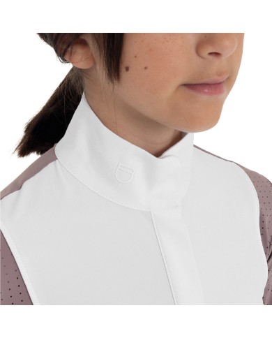 GIRL S HUNTER COMPETITITION POLO SHIRT LS BUTTONS