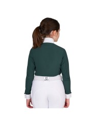 GIRL S HUNTER COMPETITITION POLO SHIRT LS BUTTONS