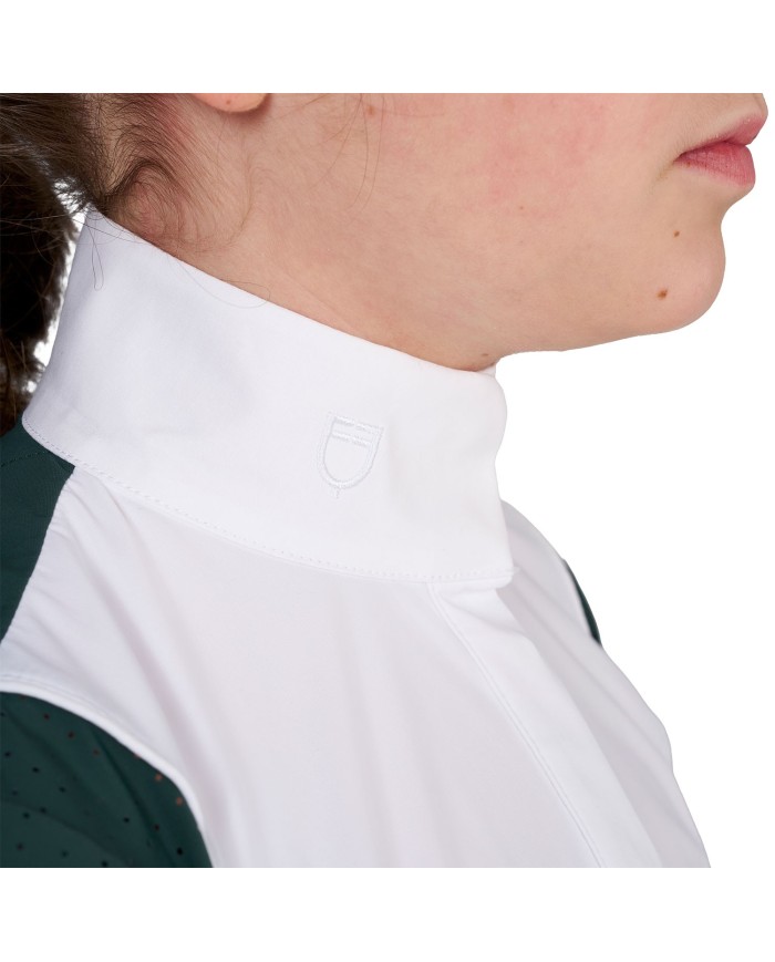 GIRL S HUNTER COMPETITITION POLO SHIRT LS BUTTONS