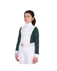 GIRL S HUNTER COMPETITITION POLO SHIRT LS BUTTONS