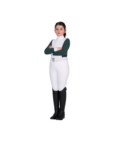 GIRL S HUNTER COMPETITITION POLO SHIRT LS BUTTONS