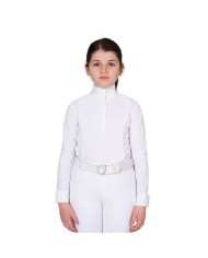 GIRL S HUNTER COMPETITITION POLO SHIRT LS BUTTONS