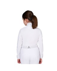 GIRL S HUNTER COMPETITITION POLO SHIRT LS BUTTONS