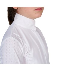 GIRL S HUNTER COMPETITITION POLO SHIRT LS BUTTONS