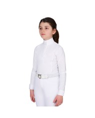 GIRL S HUNTER COMPETITITION POLO SHIRT LS BUTTONS