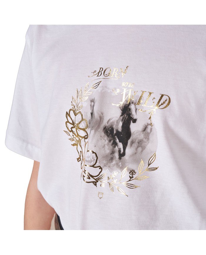 GIRL S BORN TO BE WILD COTTON T-SHIRT