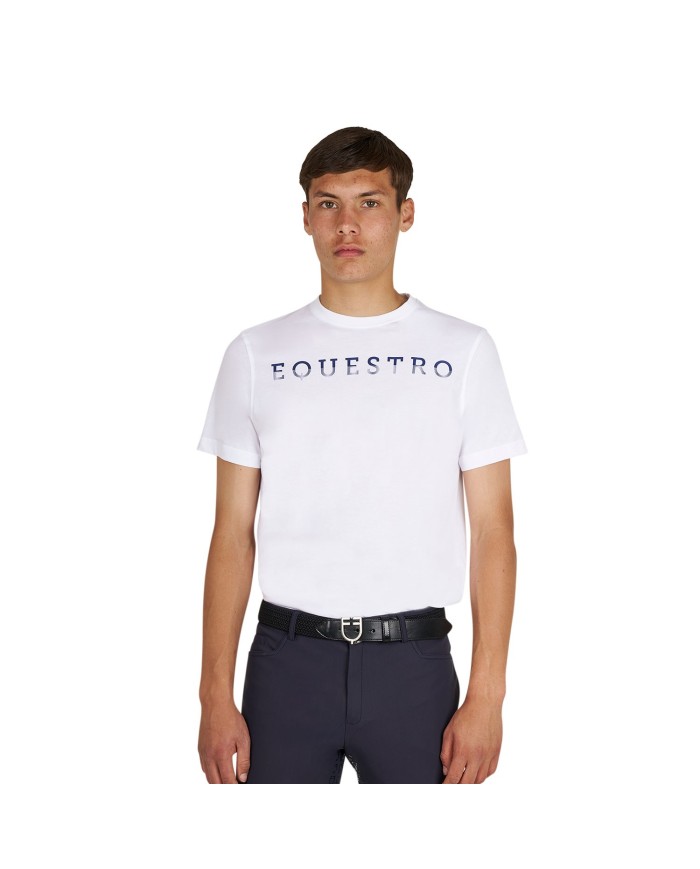 MEN S LOGO LAMINA COTTON T-SHIRT