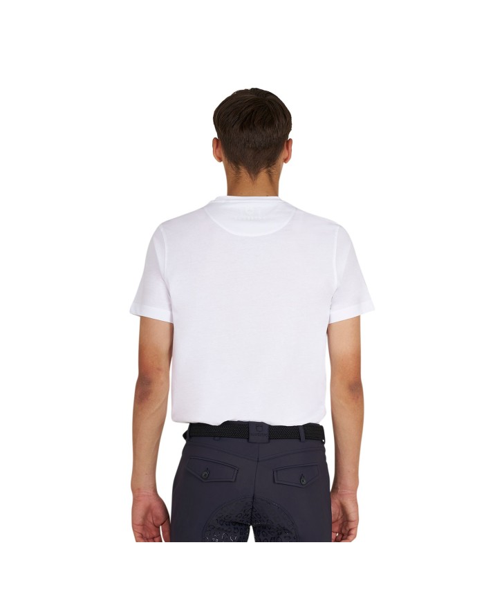 MEN S LOGO LAMINA COTTON T-SHIRT