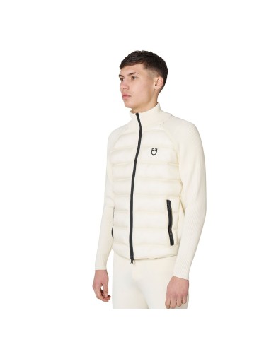 MEN S FULL ZIP HYBRID NYLON+ KNIT JACKET