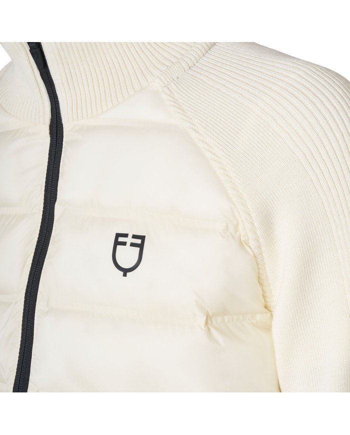MEN S FULL ZIP HYBRID NYLON+ KNIT JACKET