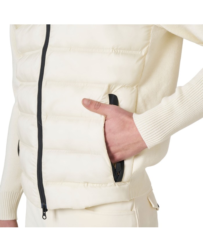 MEN S FULL ZIP HYBRID NYLON+ KNIT JACKET