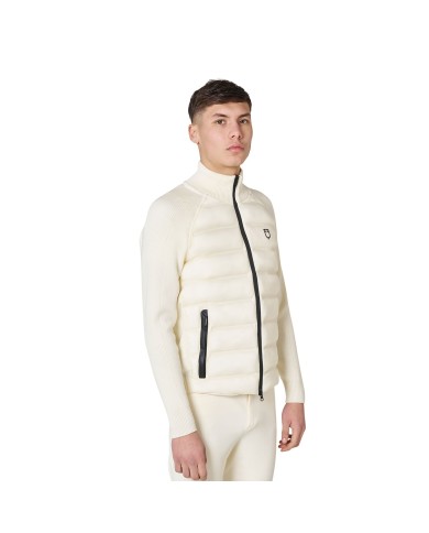MEN S FULL ZIP HYBRID NYLON+ KNIT JACKET