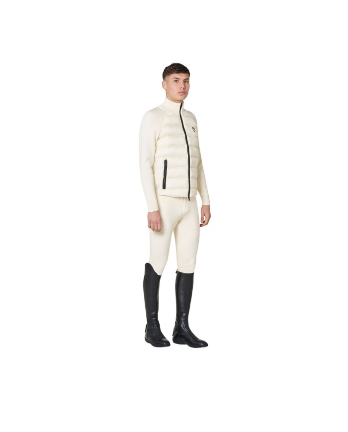 MEN S FULL ZIP HYBRID NYLON+ KNIT JACKET