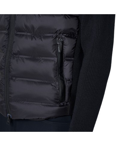 MEN S FULL ZIP HYBRID NYLON+ KNIT JACKET