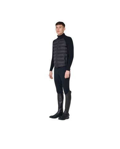 MEN S FULL ZIP HYBRID NYLON+ KNIT JACKET