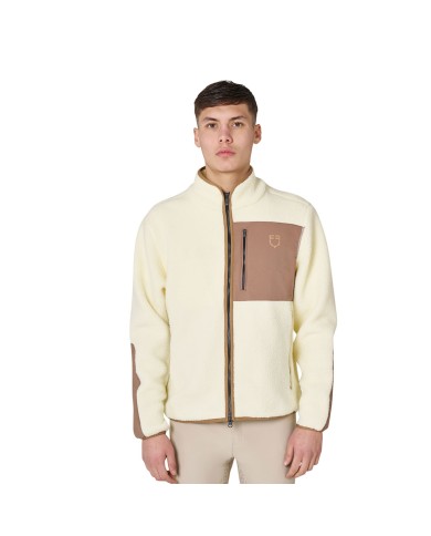 MEN S PATCH POCKET TEDDY HIGH NECK SWEATER