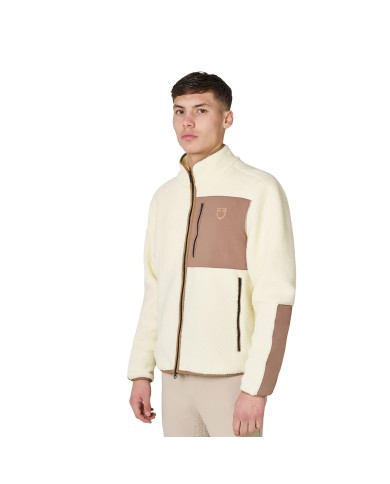 MEN S PATCH POCKET TEDDY HIGH NECK SWEATER
