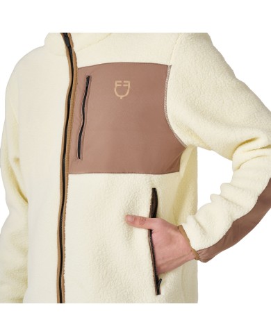 MEN S PATCH POCKET TEDDY HIGH NECK SWEATER