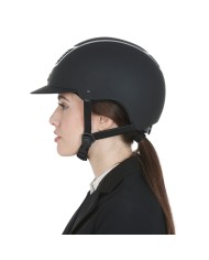 CASCO EQUESTRO MODELLO ECLIPSE PLAIN MATT ROWEL FITTING OM. 1384-2023