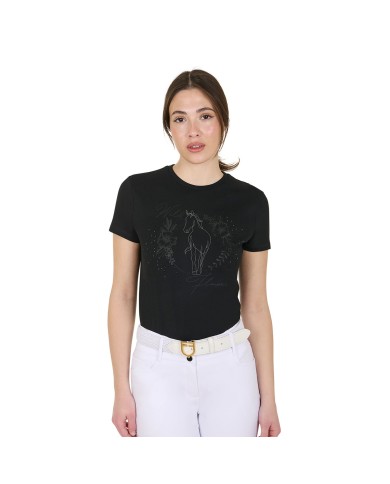 WOMEN S WILD FLOWER COTTON T-SHIRT