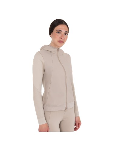 WOMEN S NYLON+KNIT SEAMLESS HOODIE