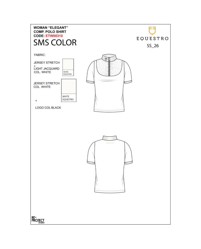 WOMEN S ELEGANT JACQUARD COMPETITION POLO SHIRT SS