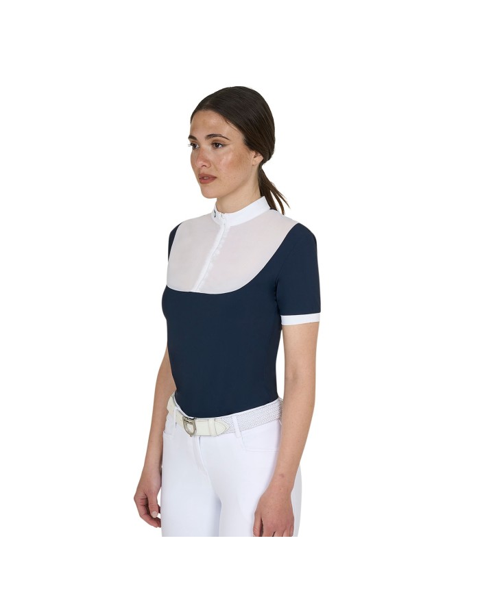 WOMEN S ELEGANT JACQUARD COMPETITION POLO SHIRT SS