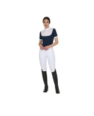 WOMEN S ELEGANT JACQUARD COMPETITION POLO SHIRT SS