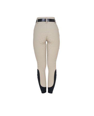 WOMEN S HIGH WAIST MONOGRAM KNEE GRIP BREECHES