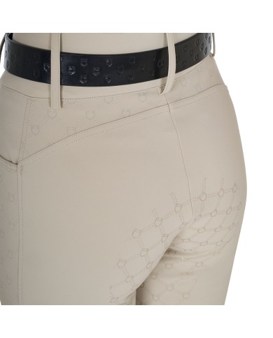 WOMEN S HIGH WAIST MONOGRAM KNEE GRIP BREECHES