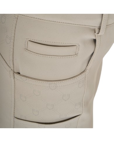 WOMEN S HIGH WAIST MONOGRAM KNEE GRIP BREECHES