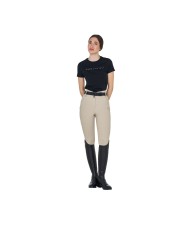 WOMEN S HIGH WAIST MONOGRAM KNEE GRIP BREECHES