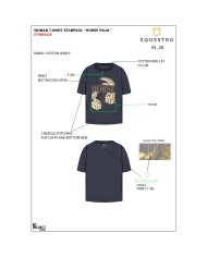 WOMEN S HORSE PALM COTTON T-SHIRT